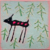 rock art fawn